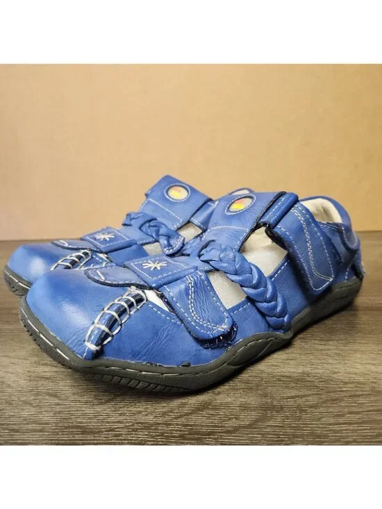 TMA EYES Women's Braided Closed-Toe Leather Athletic Sandal Strappy Size 10 NEW - Picture 2 of 9